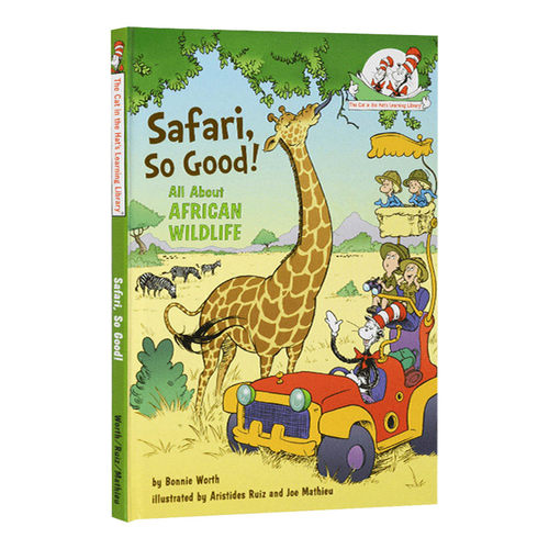 精装 英文原版 Safari So Good African Wildlife 苏斯博士 戴帽子的猫图书馆 非洲野生动物 儿童绘本英文版 进口英语原版书籍