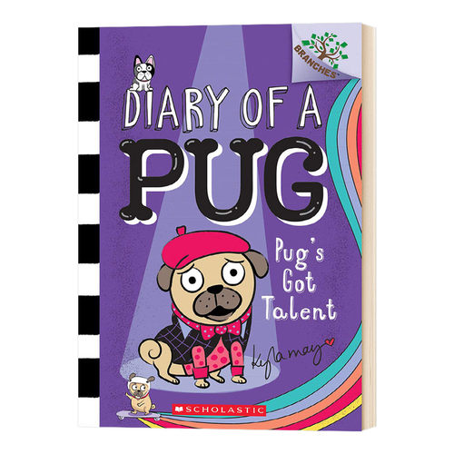 狗狗日记4 英文原版 Diary of a Pug 4 Pugs Got Talent  哈马狗4 学乐大树系列 儿童初级章节书桥梁书进口英语书籍