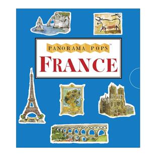 Pops 纸上国家全景立体书 进口英语原版 France 书籍 英文版 Panorama 精装 英文原版 法国
