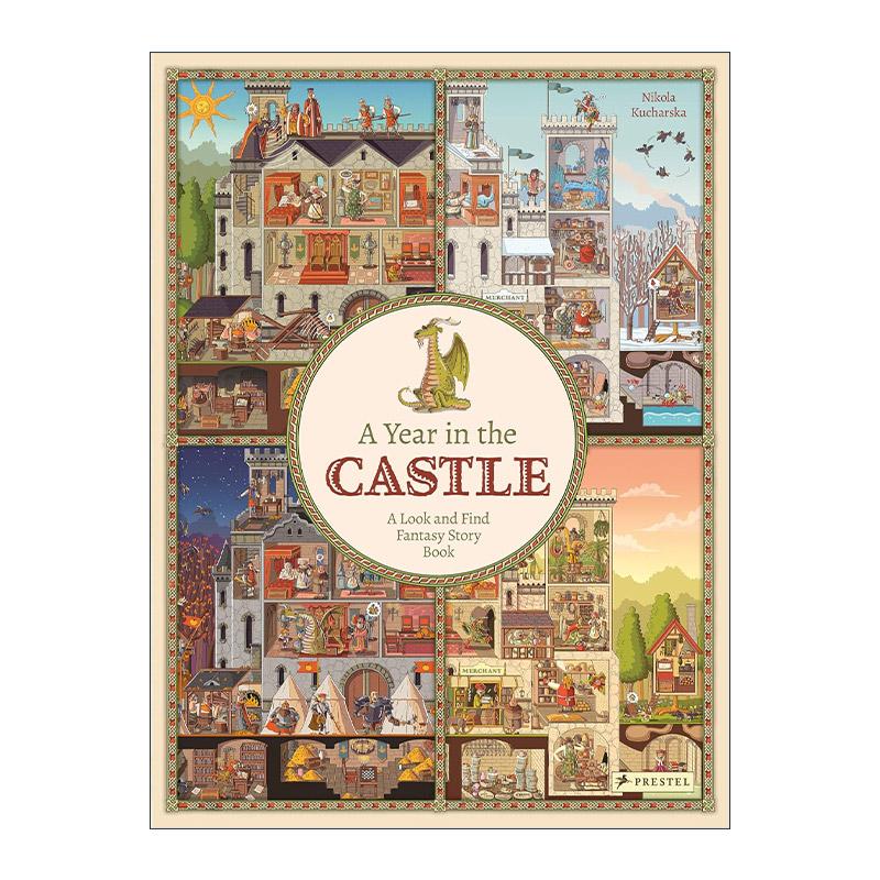 英文原版 A Year in the Castle A Look and Find Fantasy Story Book 找找乐 儿童益智游戏绘本精装 英文版 进口英语原版书籍