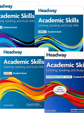 英文原版 牛津学术英语听说学习技巧4册套装 Oxford Headway Academic Listening Speaking and Study Skills