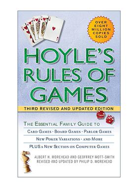 英文原版 Hoyle's Rules of Games 霍伊尔游戏规则 基本家庭指南 纸牌 棋盘 客厅游戏 扑克牌 Albert H. Morehead进口英语原版书籍