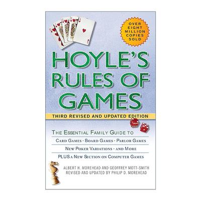 英文原版 Hoyle's Rules of Games 霍伊尔游戏规则 基本家庭指南 纸牌 棋盘 客厅游戏 扑克牌 Albert H. Morehead进口英语原版书籍