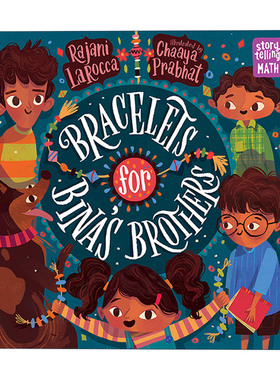 英文原版 Bracelets for Bina's Brothers 讲故事学数学系列 给比娜兄弟的手链 儿童绘本 Chaaya Prabhat 英文版 进口英语原版书籍