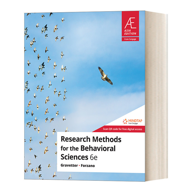 英文原版 Research Methods for the Behavioral Sciences 行为科学研究方法 第6版 英文版 进口英语原版书籍