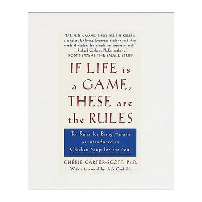 英文原版 If Life Is a Game These Are the Rules 如果人生是场游戏 那么这些就是规则 谢里·卡特·斯科特 精装进口英语原版书籍