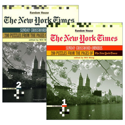 英文原版 The New York Times Sunday Crossword Omnibus系列 2册套装 纽约时报星期日填字游戏精选集 英文版 进口英语原版书籍