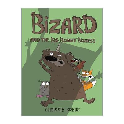 英文原版 Bizard and the Big Bunny Bizness 熊巫师比扎德2 和大兔子的生意 儿童全彩搞笑漫画 Chrissie Krebs 进口英语原版书籍