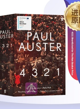 英文原版小说 保罗奥斯特 4321 4321 Shortlisted for The Man Booker Prize