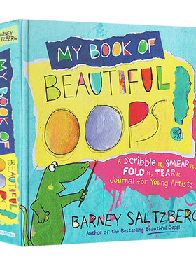 精装 My Book of Beautiful Oops 英文原版绘本 我的美丽之书 翻翻洞洞书 儿童英语启蒙图画书 锻炼动手能力 英文版进口原版书籍