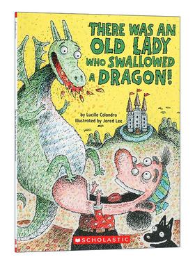 英文原版 There Was an Old Lady Who Swallowed a Dragon 有个老婆婆吞了一条龙 绘本 英文版 进口英语原版书籍