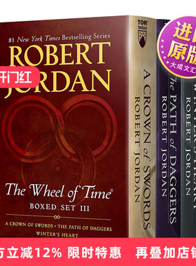 The Wheel of Time Premium Boxed Set III英文原版小说 时间之轮7-9册盒装 经典奇幻文学 罗伯特乔丹 Robert Jordan 英文版英语书