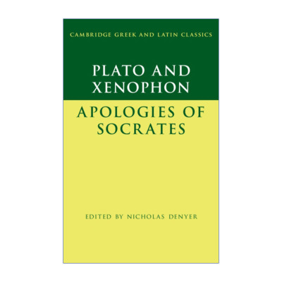 英文原版 Plato and Xenophon The Apology of Socrates苏格拉底的申辩 剑桥希腊拉丁语经典系列 原文加学者注释 进口英语原版书籍