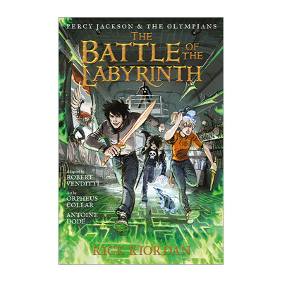 英文原版 Percy Jackson and the Olympians The Battle of the Labyrinth The Graphic Novel 波西杰克逊与奥林匹斯图像小说4