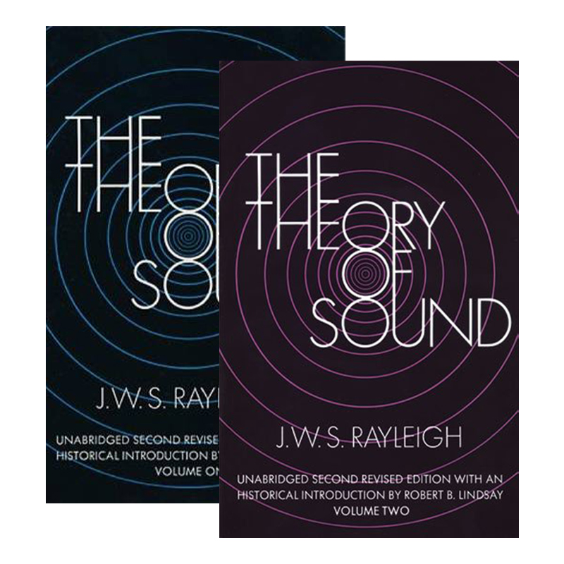 英文原版 The Theory of Sound 声学系列2册 Dover物理 J. W. S. Rayleigh 英文版 进口英语原版书籍