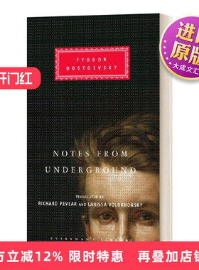 英文原版小说 Notes From Underground 地下笔记 精装 陀思妥耶夫斯基 英文版 进口英语原版书籍
