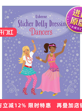 英文原版 Sticker Dolly Dressing Dancers 多莉贴纸 穿衣舞者 英文版 进口英语原版书籍