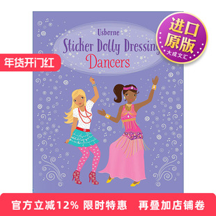 英文原版 Sticker Dolly Dressing Dancers 多莉贴纸 穿衣舞者 英文版 进口英语原版书籍