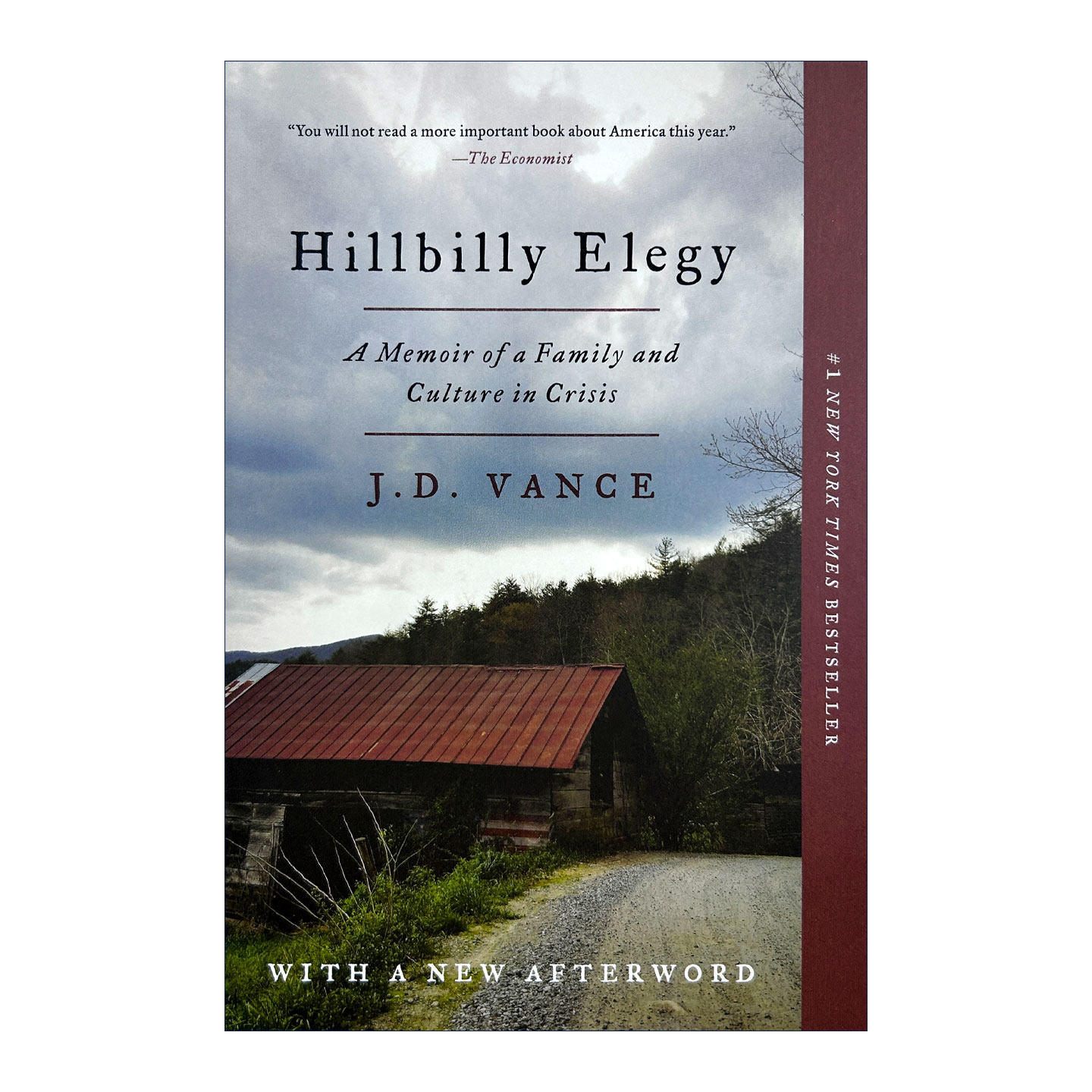 英文原版 Hillbilly Elegy 乡下人的悲歌 美国生活回忆录 英文版 进口英语原版书籍