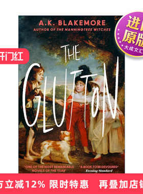 英文原版 The Glutton 饕鬄之人 文学新秀A.K.布莱克莫尔 历史小说 英文版 进口英语原版书籍