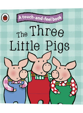 英文原版 The Three Little Pigs 触摸和感受童话故事 三只小猪 纸板书 触摸书 英文版 进口英语原版书籍儿童图书