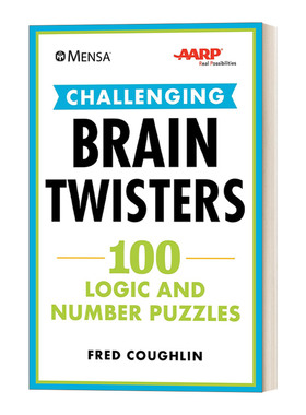 英文原版 Mensa AARP Challenging Brain Twisters 门萨 脑筋急转弯 100个谜题激发脑力 美国退休协会 英文版 进口英语原版书籍