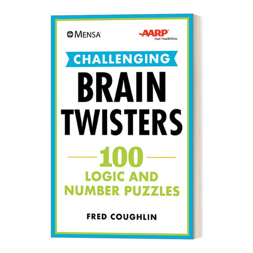 英文原版 Mensa AARP Challenging Brain Twisters 门萨 脑筋急转弯 100个谜题激发脑力 美国退休协会 英文版 进口英语原版书籍