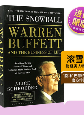 The Snowball 英文原版人物传记 滚雪球 巴菲特和他的财富人生 Warren Buffett 沃伦巴菲特 英文版进口财经类英语书籍