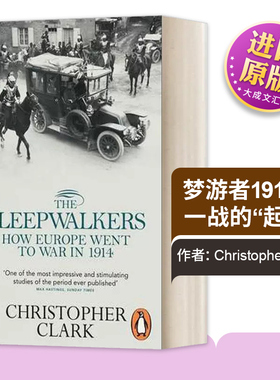英文原版 The Sleepwalkers How Europe Went to War in 1914梦游者 历史战争恐怖动作冒险小说外国文学书籍