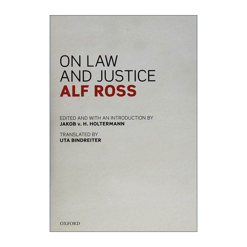 英文原版 On Law and Justice 论法与正义 精装 丹麦法学家阿尔夫·罗斯 英文版 进口英语原版书籍