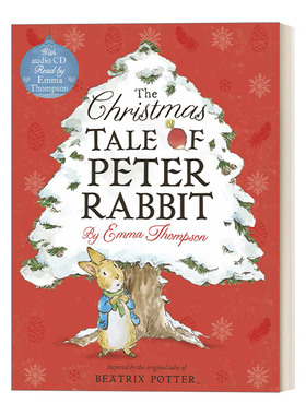 英文原版绘本 The Christmas Tale of Peter Rabbit Book and CD 彼得兔圣诞故事 故事书+CD 绘本 英文版 进口英语原版书籍