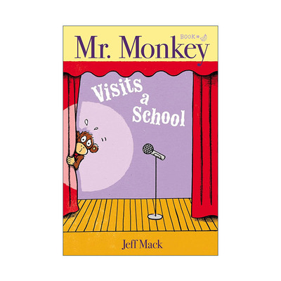 英文原版 Mr. Monkey Visits a School 猴子先生参观学校 精装绘本 小比尔马丁图书奖得主杰夫·麦克 英文版 进口英语原版书籍