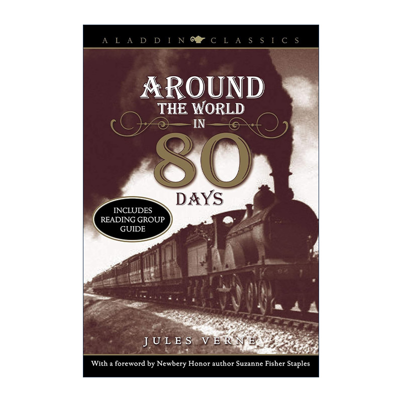 英文原版 Around the World in 80 Days 八十天环游世界 阿拉丁经典文学系列 英文版 进口英语原版书籍