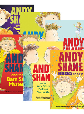 英文原版 Andy Shane 安迪·谢恩1-6册 儿童自尊成长章节桥梁故事书 Jennifer Richard Jacobson 英文版 进口英语原版书籍