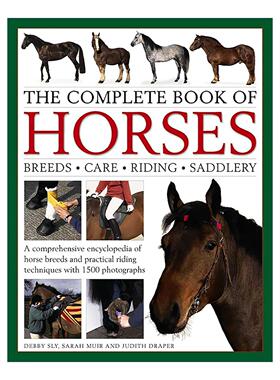 英文原版 The Complete Book of Horses 马匹全书 品种 护理 骑术 装备一本通 英文版 进口英语原版书籍