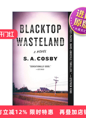 英文原版 Blacktop Wasteland 黑色荒原 S.A.寇斯比 惊悚小说 英文版 进口英语原版书籍
