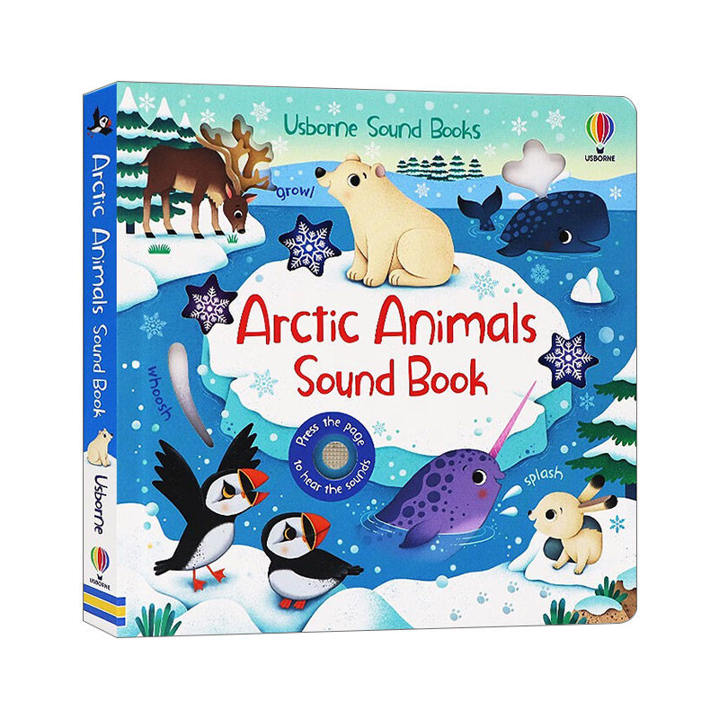 英文原版绘本 arctic animals sound book 北极动物 发声书 纸板书