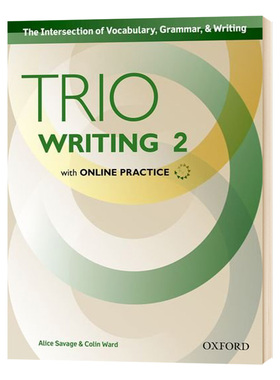 Trio Writing Level 2 Student Book with Online Practice 英文原版 牛津Trio系列学术英语写作教材2 三重写作 英文版进口工具书