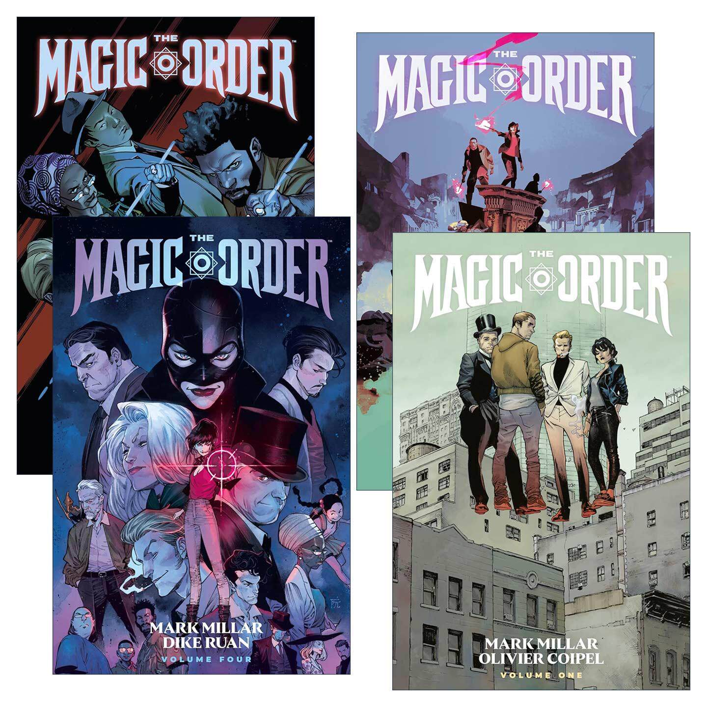 英文原版 The Magic Order 魔法秩序1-4册 黑马漫画 同名Netflix网飞美剧原著 马克·米勒 英文版 进口英语原版书籍