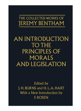 英文原版 An Introduction to the Principles of Morals and Legislation 道德与立法原理导论 牛津边沁作品集 进口英语原版书籍