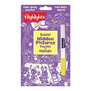 英文原版 Easter Hidden Pictures Puzzles to Highlight 复活节 亮点隐藏图片 含荧光笔 儿童益智游戏活动书 进口英语原版书籍