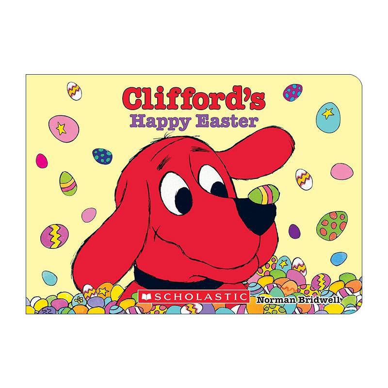 英文原版 Clifford's Happy Easter 大红狗的复活节 纸板书 英文版 进口英语原版书籍