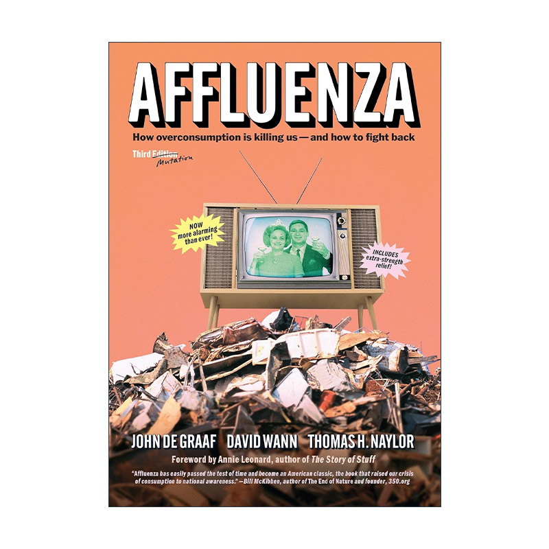 英文原版 Affluenza 富流感 工作超时 压力破表 不买会焦虑 21世纪恐怖的社会传染病 John de Graaf 英文版 进口英语原版书籍