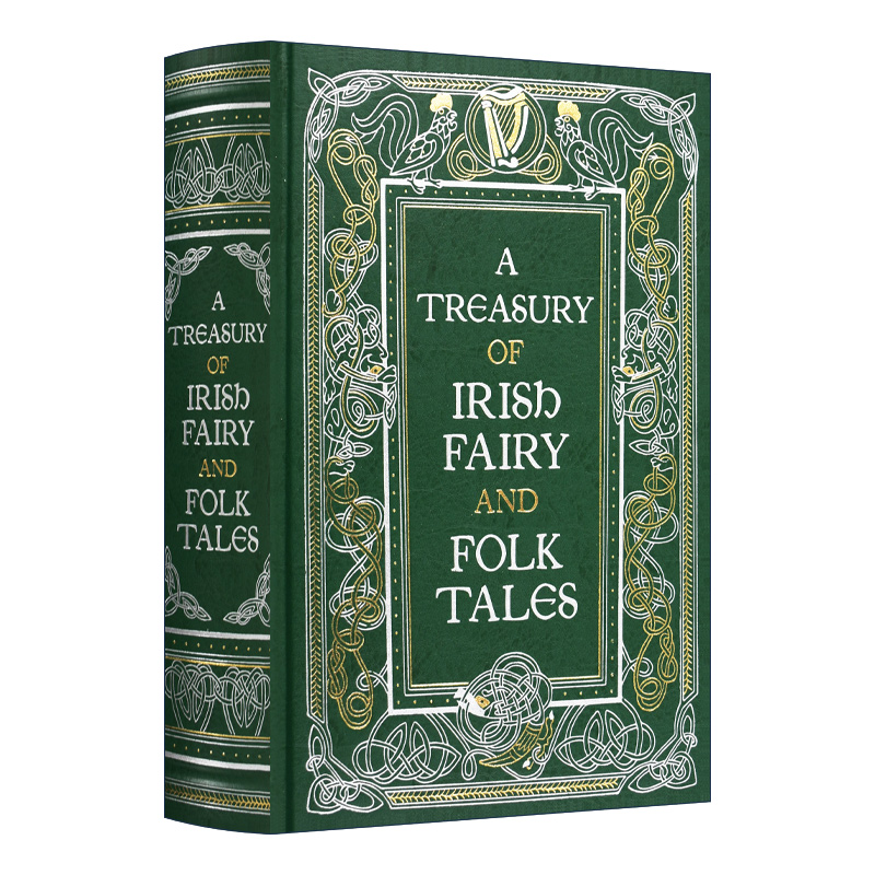 英文原版 Treasury of Irish Fairy & Folk Tales 爱尔兰神话和民间传说 皮革精装版 英文版 进口英语原版书籍