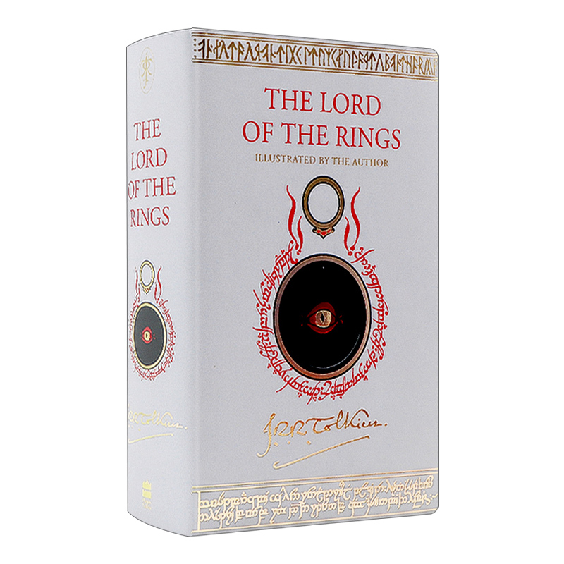 英文原版小说 The Lord of the Rings Single Volume Illustrated Edition 指环王 托尔金本人插画版 英文版 进口英语原版书籍