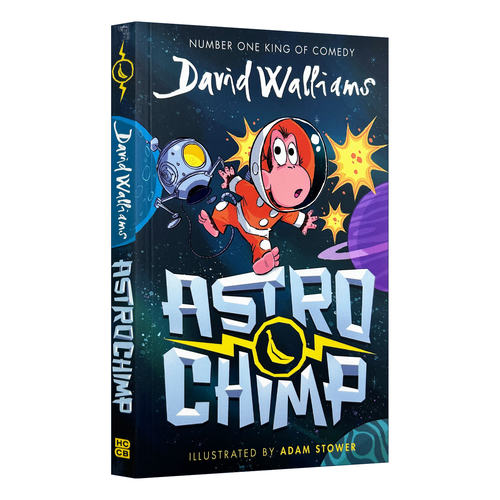 英文原版 Astrochimp 太空猩猩 大卫威廉姆斯新作 儿童漫画小说 英文版 进口英语原版书籍