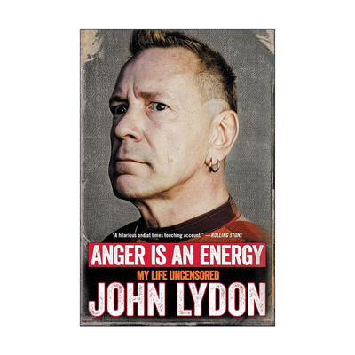 英文原版 Anger Is an Energy 愤怒是一种能量 前Sex Pistols乐队主唱传记 英文版 进口英语原版书籍