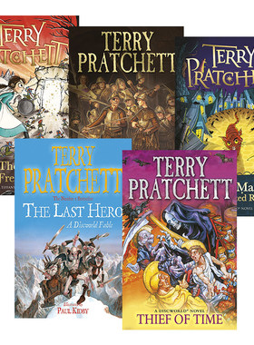 英文原版 Discworld Novel 碟形世界系列26-30 五册套装 畅销科幻小说 Terry Pratchett 猫和少年魔笛手 英文版 进口英语原版书籍