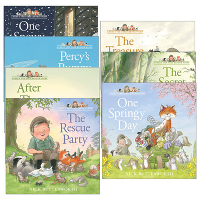 英文原版绘本 Percy the Park Keeper 帕西爷爷的爱心公园系列7册 儿童英语启蒙 睡前故事书 英文版 进口英语原版书籍