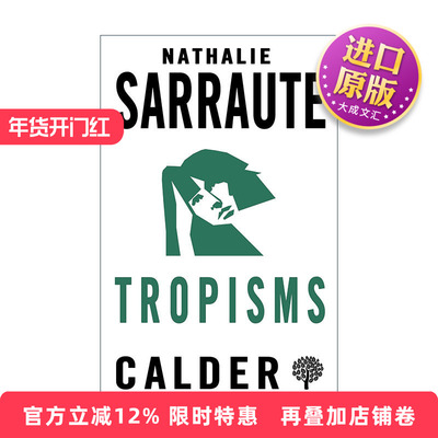 英文原版 Tropisms 向性 娜塔丽·萨洛特 法国当代著名新小说派作家 英文版 进口英语原版书籍